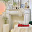 Foyer autoportant en bois manufacturé blanc-983840079-983840073