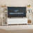 TV Stand Dresser for 75 Inch TV, Large Entertainment Center with Fabric Drawers & 4-Tier Storage Shelves-762818738