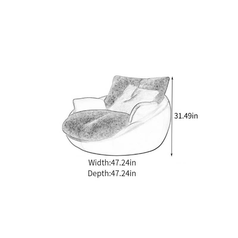 Italian luxury casual sofa chair