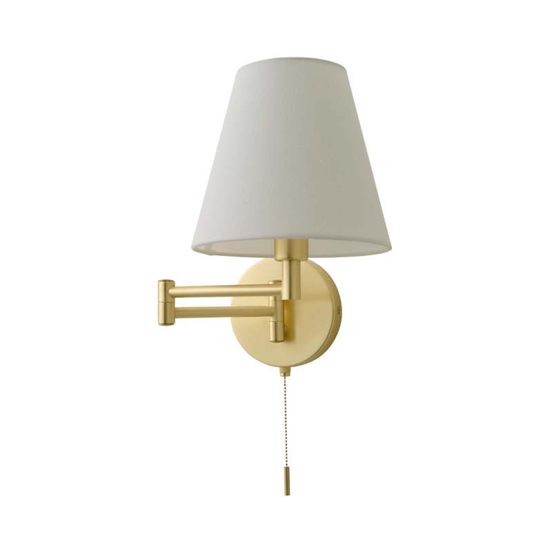 Swing Arm Sconce, 1, Yes, Brushed Gold