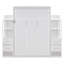 Lits escamotables multifonctionnels en MDF blanc avec rangement pour maisons modernes