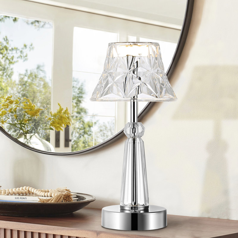 Lampe de bureau chromée 11,5 po Faycal