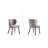 Strine Velvet And Leatherette Side Chair Dining Chair-103793053