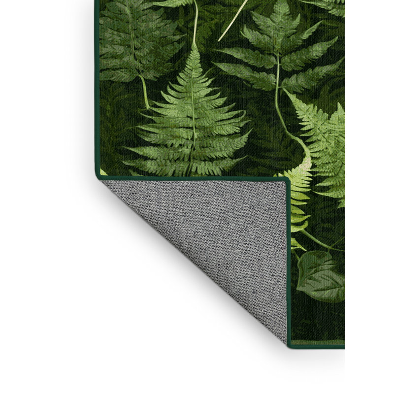Tapis vert lavable à la machine, Rond 7 pi