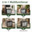35 Gallon Black Decorative Print Resin Deck Box with Decorative Printed Panels