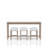 Frosted Glass Console Table With 3 Stools
