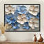 Jacarra velours crème bleu Rhododendron I - art mural rhododendron-603081853-760473589-603081852