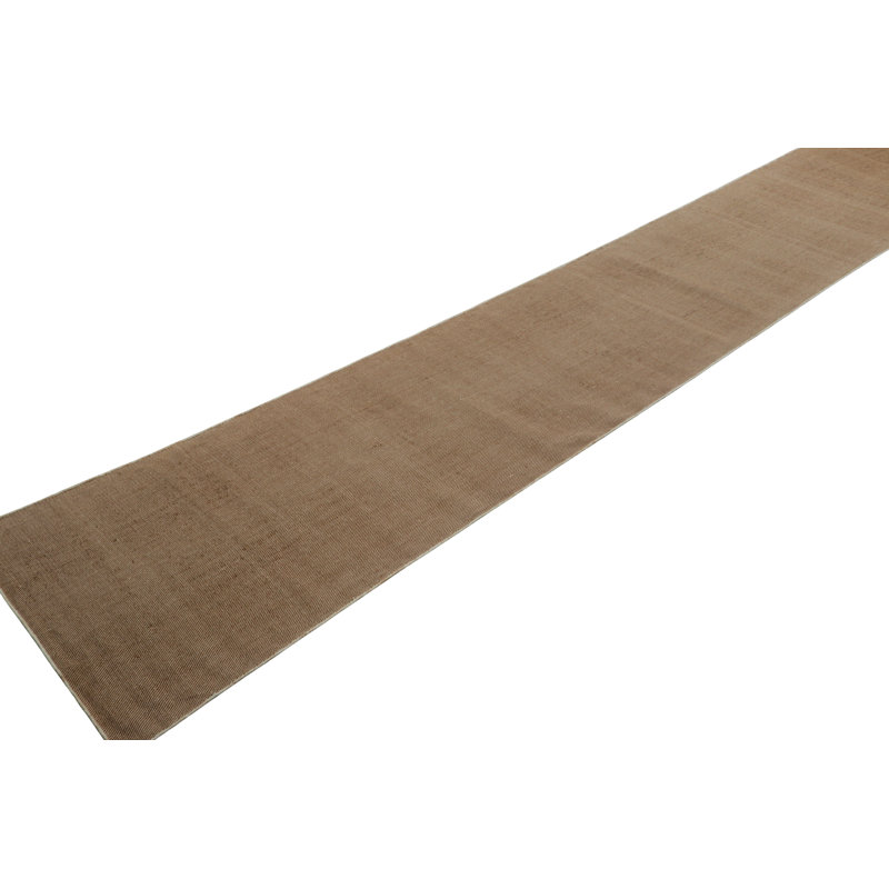 Rug & Kilim’S Modern Textural Extra-Long Runner Rug In Beige-Brown & Cream Tones