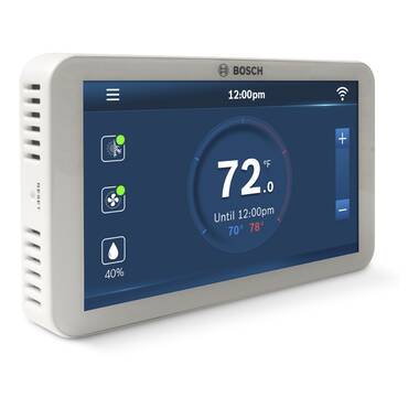 Bosch White Smart Screen Thermostat with Outdoor Temperature & Reviews Wayfair