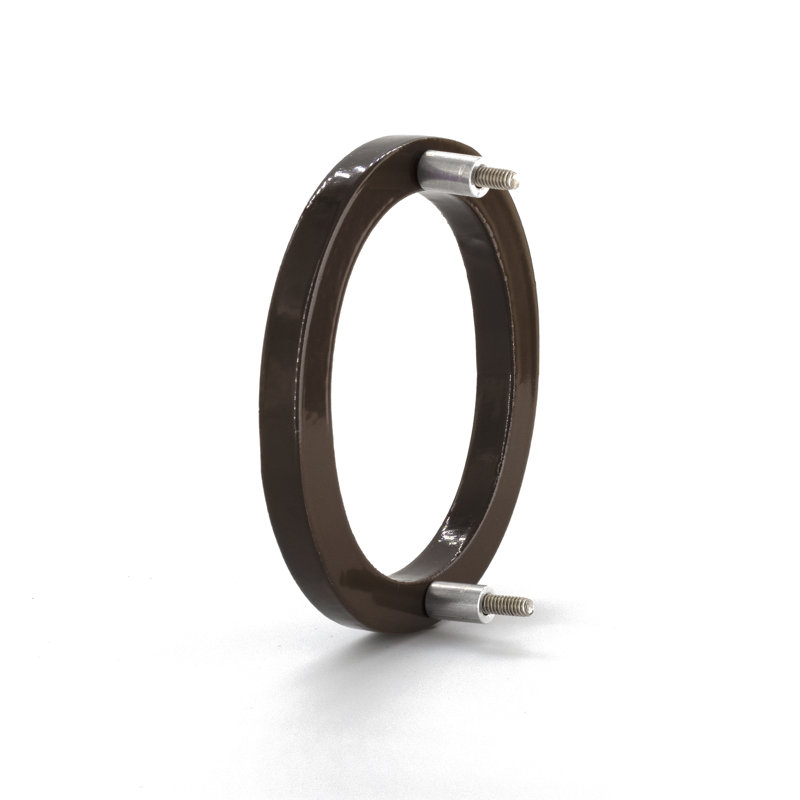 Numéro de maison à fixation flottante 10 po, Nickel satiné / bronze romain, 0