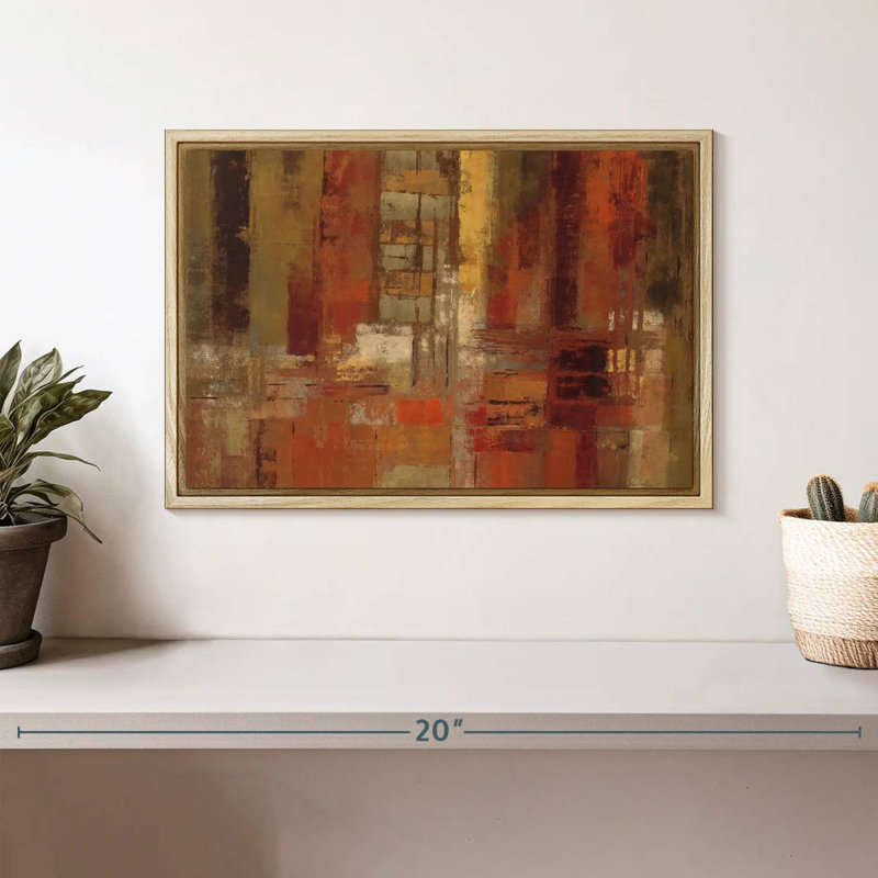 Sunset Street Crop, Cadre flottant en bois naturel, 13 po x 9 po