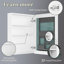 Pharmacie sans cadre H 26 po avec miroir et 3 tablettes fixes Laykin W-921234044
