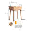 Commode commode bistro 100% solide table de bureau commode de table accessoires de commode compacte largeur de rangement tiroir de 60 cm