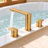 Two-Handle 3-Hole Deck Mount Roman Tub Faucet with 360° Swivel Spout-120139855