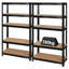 Harbour Housewares - 2pc Steel Garage Shelving Units Set - 5-Tier-114117107-114117105