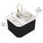 Bathroom Vanity With Sink, Wall-Mounted Floating Curved Edges Striped Bathroom Storage Cabinet With Drawer-415225480