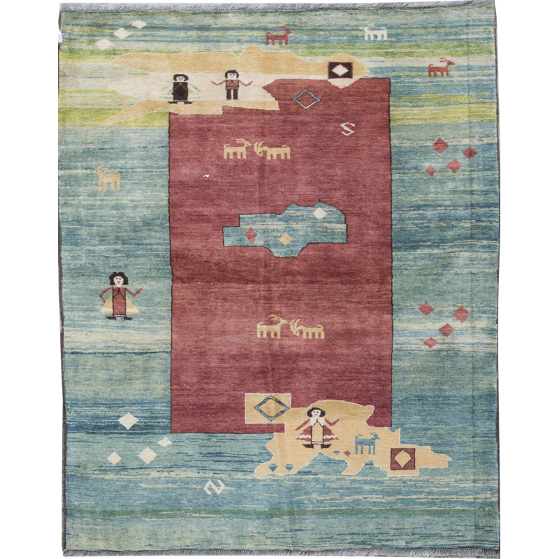 Hand-Knotted High-Quality Brown Area Rug