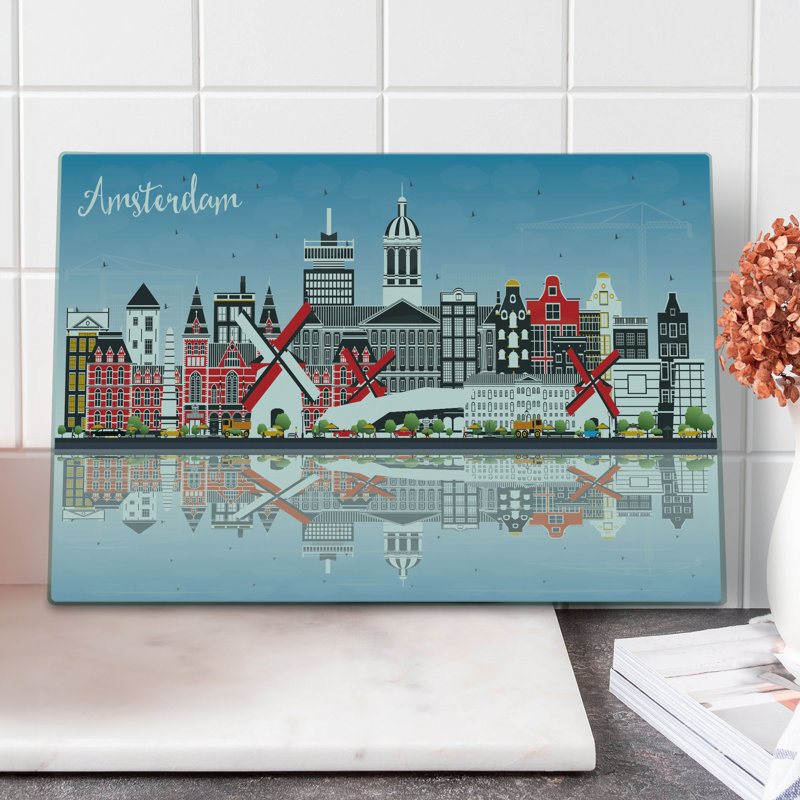 Planche à découper en verre d’amsterdam east urban home