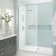 Elyse XL 32 in. W x 80 in. H Fixed Frameless Shower Door with Clear Star Cast Glass