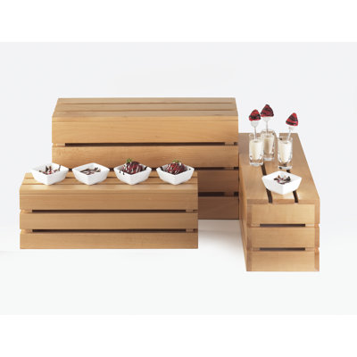 Bamboo Rectangular Crate Riser