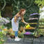 5-Tier Black Vertical Raised Garden Planter With 4 Wheels