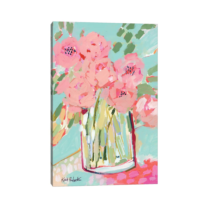 «Hot Pink Summer» par Kait Roberts - Estampe numérique sur toile tendue avec châssis, H 26 po x l 18 po x 1,5 po