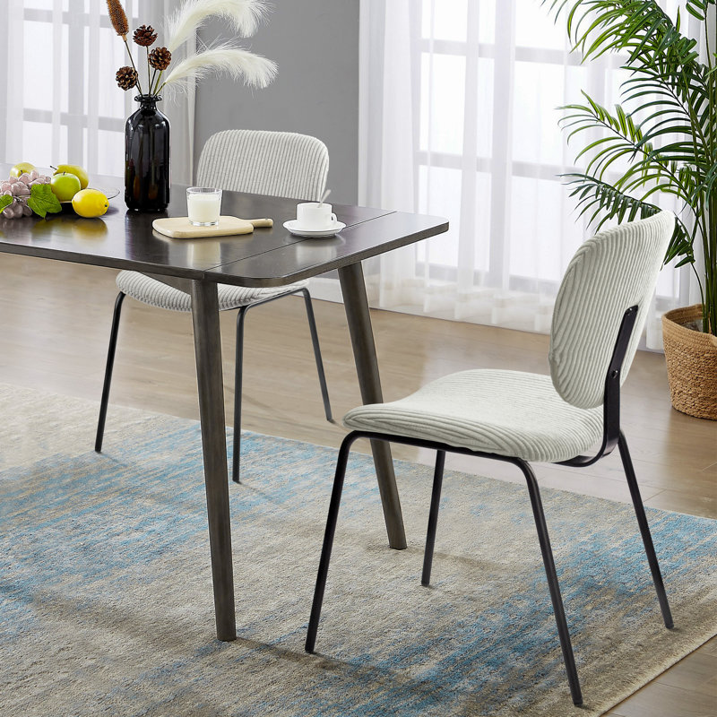 Chaise d'appoint en velours Krubel, Blanc