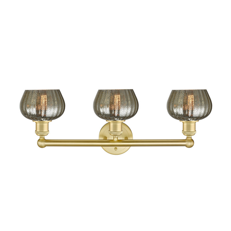 Noille 3 - Light Dimmable Vanity Light, Mercury, Satin Gold