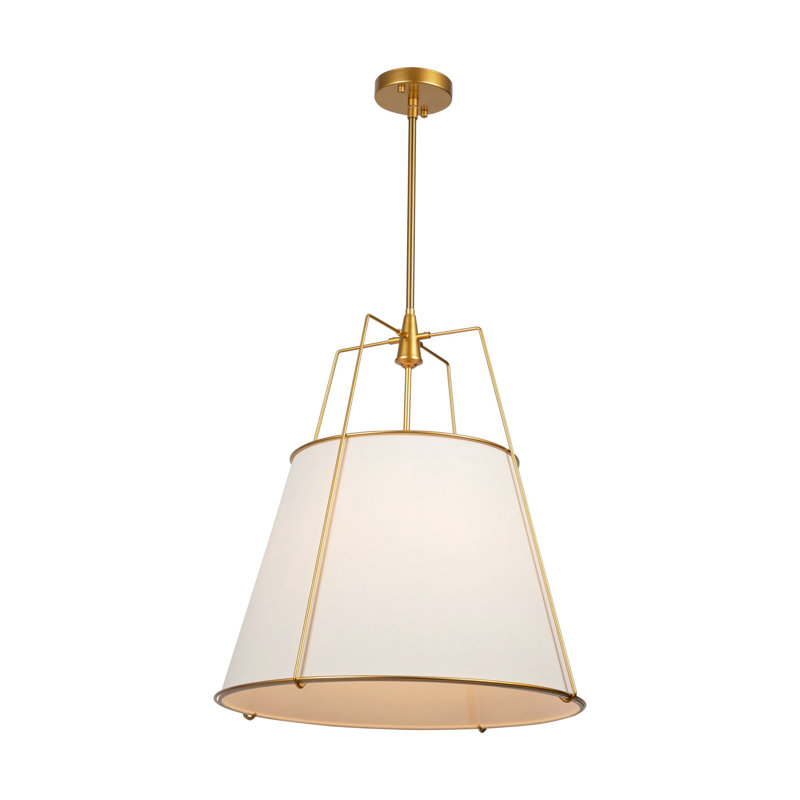 Luminaire suspendu 3 lumières Pullman, Laiton