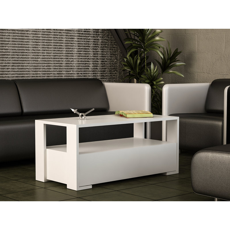 Solihull Floor Shelf Coffee Table with Storage