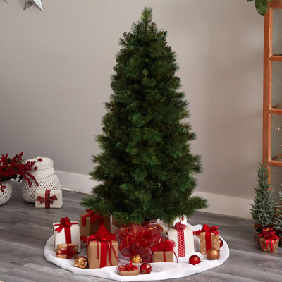 5ft. Slim West Virginia Mountain Pine Artificial Christmas Tree With 467 Bendable Branches