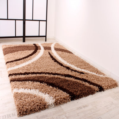 Rafayel Abstract Shag Area Rug