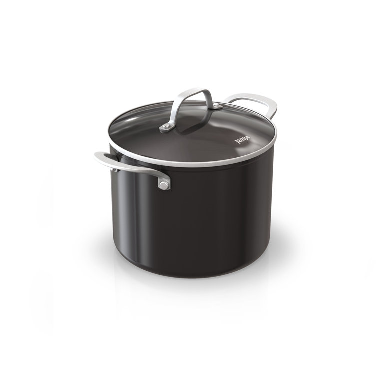 Ninja Foodi NeverStick Premium 8-Quart Stock Pot with Glass Lid, Gray -  Yahoo Shopping