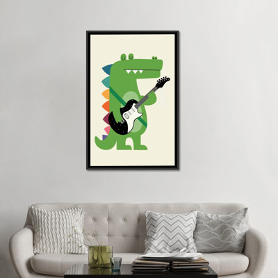 Impression sur toile tendue "croco rock" one-of-kind "" rock "par andy westface