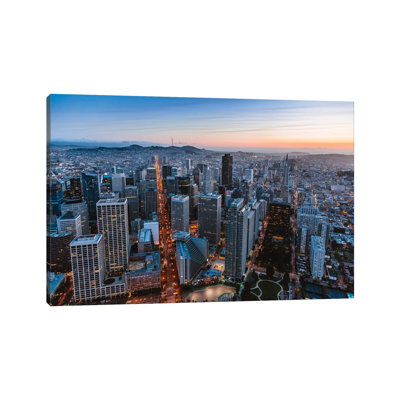Dusk In San Francisco by Matteo Colombo - Wrapped Canvas Print