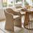 6- Person Dining Table Sets With Extendabe Oval Table & 6 Upholstered Chenile Diining Chairs-1675814879