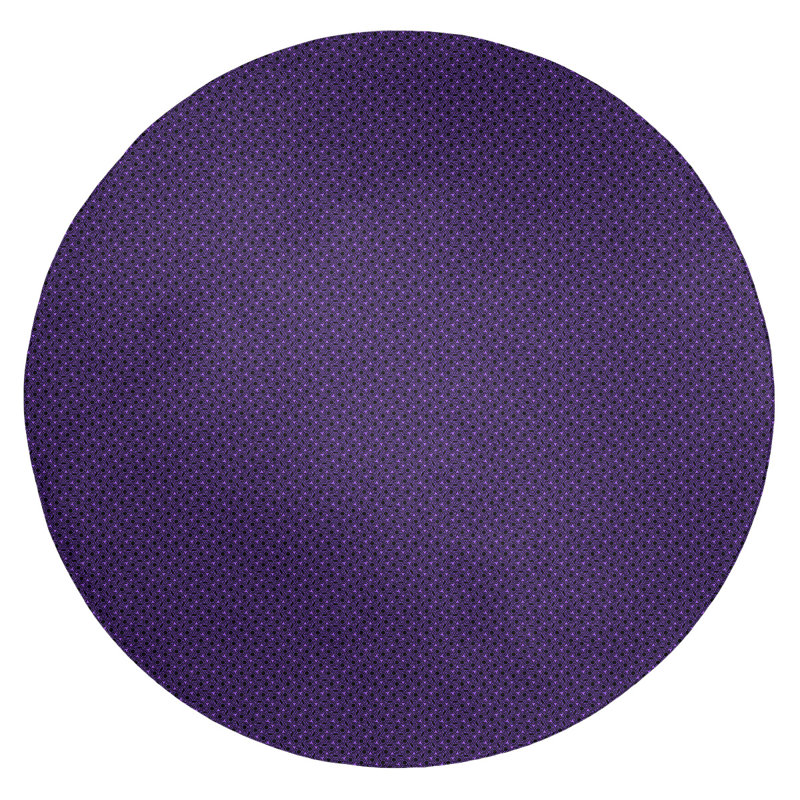 Chenille Geometric Indoor Rug, Round 5'