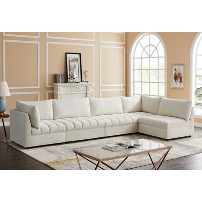 Hallelujah Velvet L-Shaped Sectional Reversible