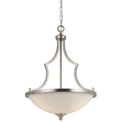 Susanville 3 - Light Brushed Steel Single Pendant