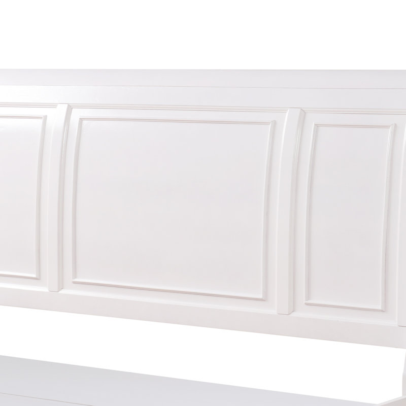 Meade G8975A-QB Queen Bed , White, White, Queen