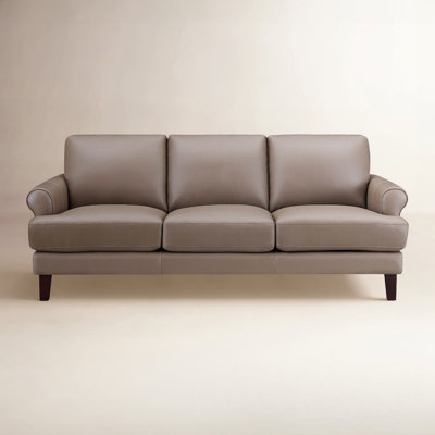 Maybell 80" Genuine Leather Sofa