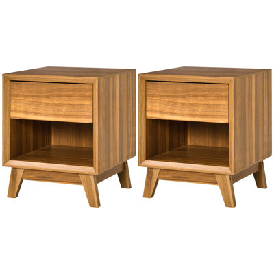 Mullica 40cm W Manufactured Wood Bedside Table
