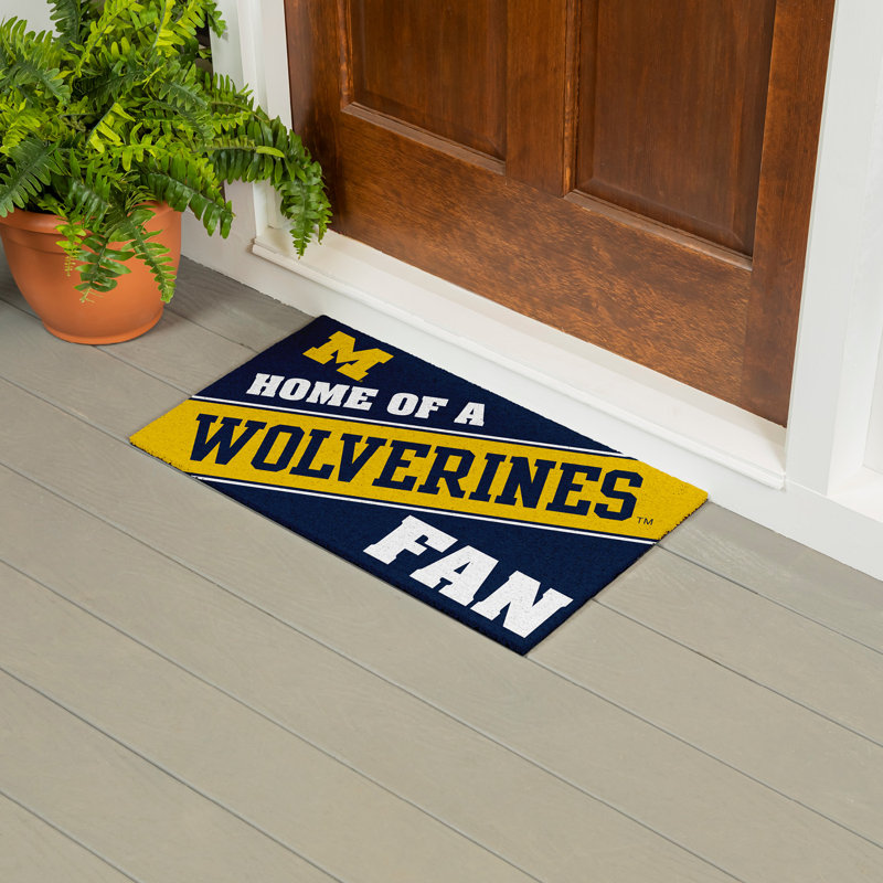 University Of Michigan "Home of a Fan" Doormat