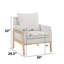 Boucle Accent Chair With Wooden Frame-118034075