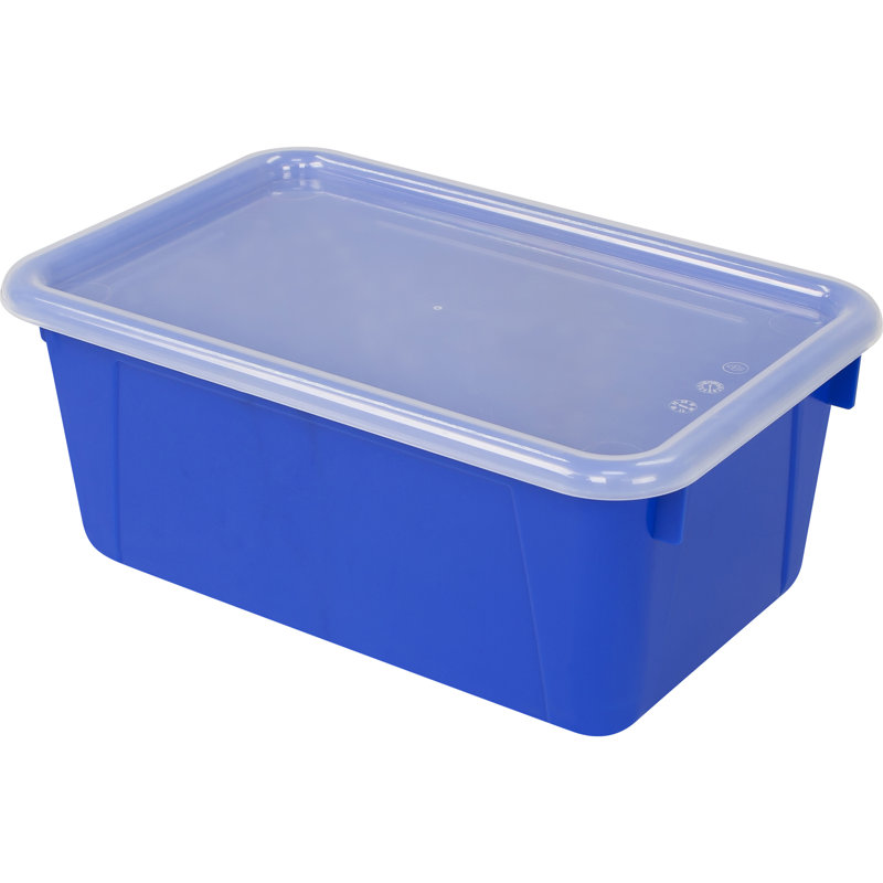 Plastic Cubby Bin, Small, Blue