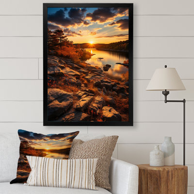 " Wisconsin Jackson Lake At Sunset "