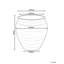Plant Pot THERISO 54 cm Dark Green