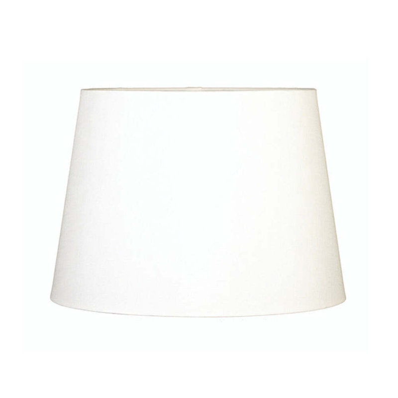 Hardback Silk Empire Lamp Shade, 10" H x 16" W x 16" D, Off White