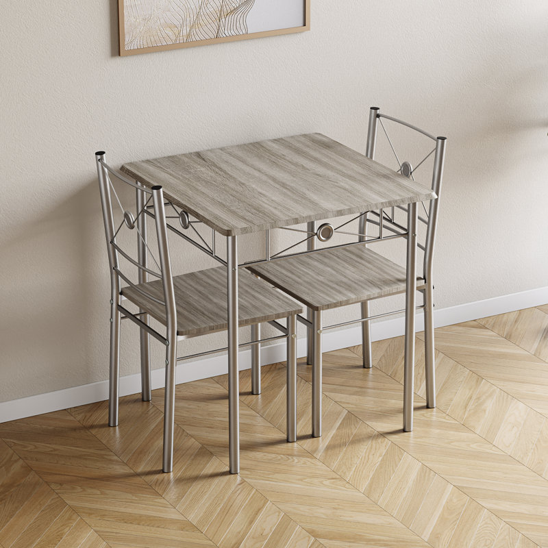 Nyvaeh 2 - Person Dining Set, Oak, Oak