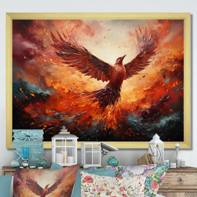 Resurgence Phoenix Rebirth I - Bird Canvas Print